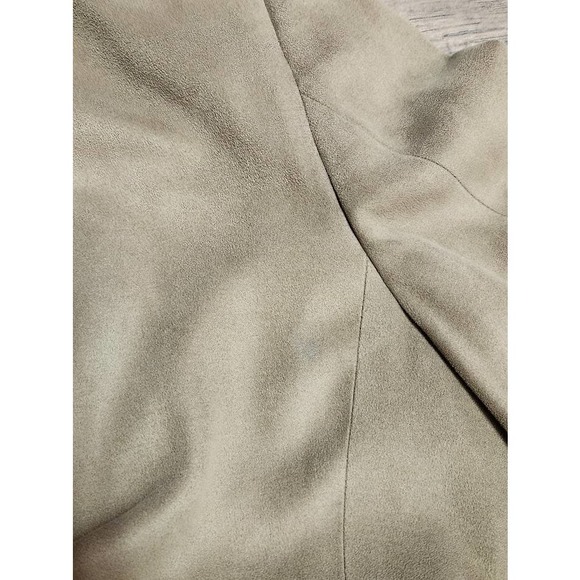 Vintage 90s Lanvin Paris Feather Suede Designer Suit Jacket Coat Blazer Mens 40R - Picture 7 of 12